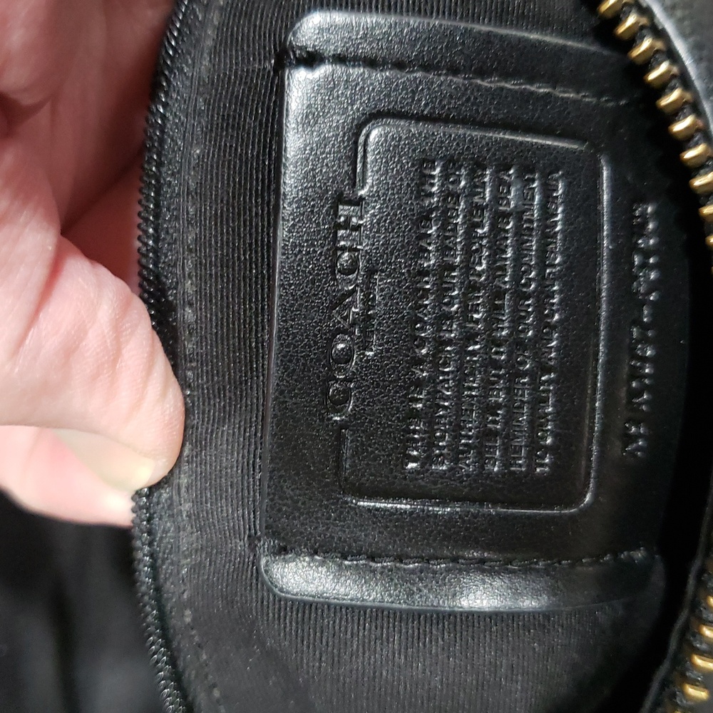 Coach Black Snake Skin Style Bag - Picture 11 of 12
